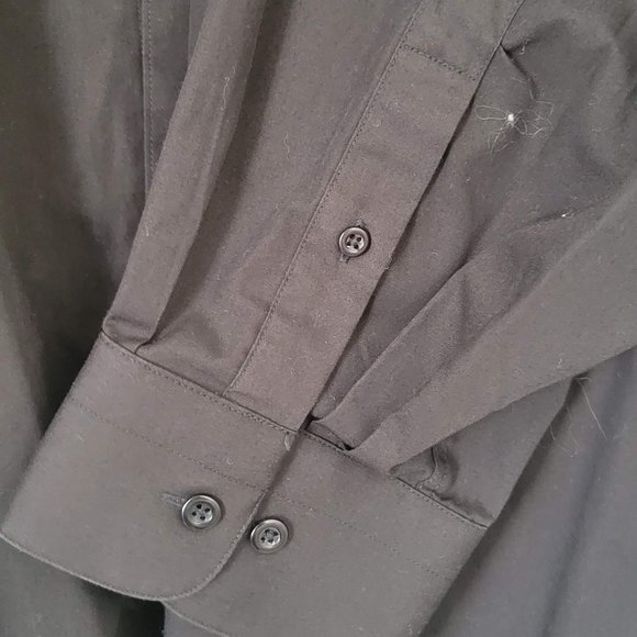 MODENA, Dark Grey Men's Dress Shirt, XXL - Picture 2 of 5